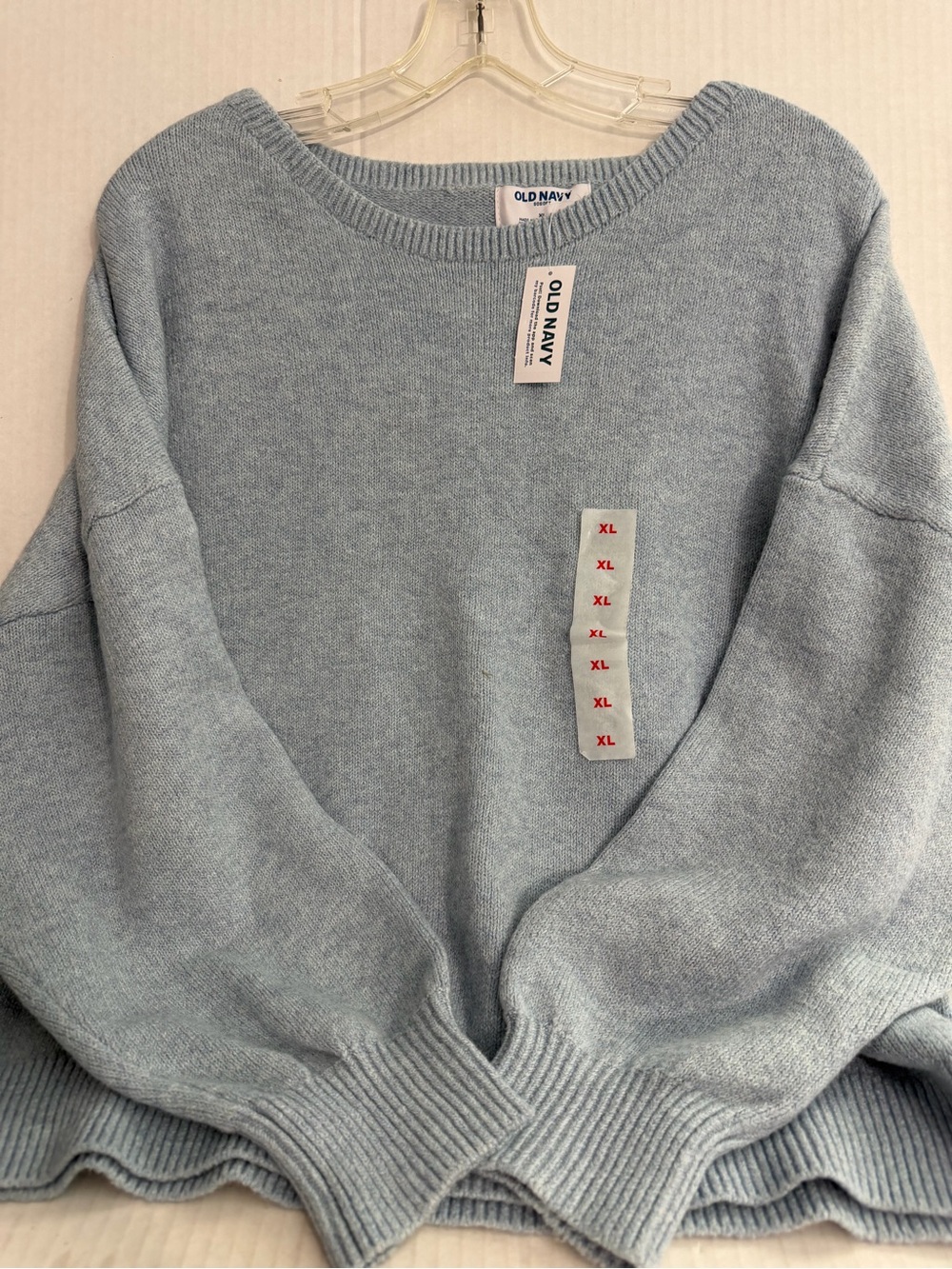 Old Navy Ladies Light Blue Crewneck Pullover Sweater